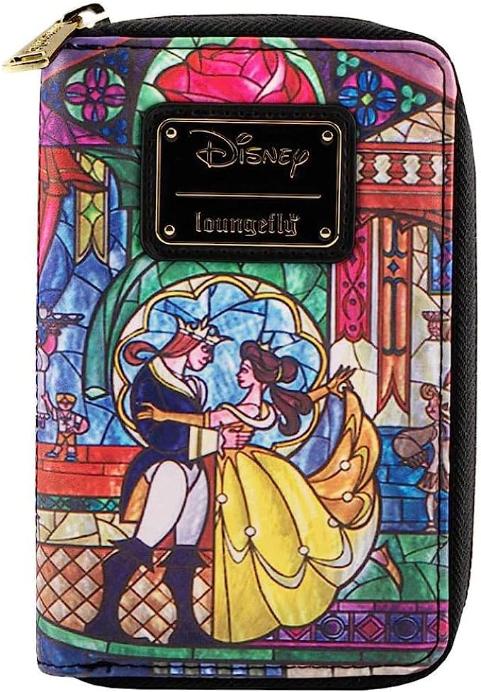 Disney Wallet Beauty and the Beast Stained Glass Loungefly