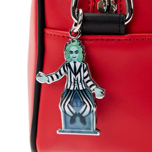 Load image into Gallery viewer, Beetlejuice Crossbody Graveyard Sign GITD Loungefly
