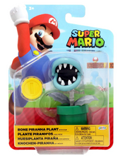 Load image into Gallery viewer, Nintendo Figure Super Mario Bone Piranha Plant with Coin Jakks
