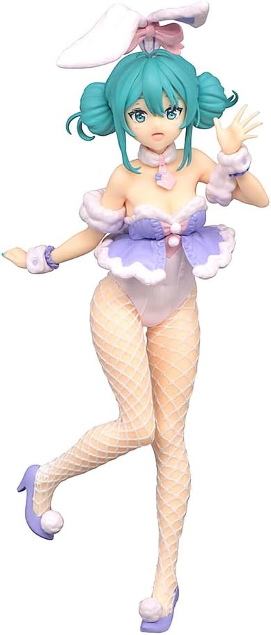 Piapro Figure Hatsune Miku BiCute Bunnies Ver. White Rabbit Lavender FuRyu