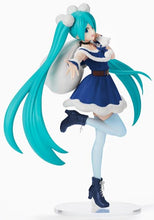 Load image into Gallery viewer, Piapro Figure Hatsune Miku Christmas 2020 Blue Ver. Super Premium SEGA
