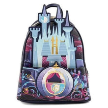 Load image into Gallery viewer, Disney Mini Backpack Wallet Set Cinderella Castle Series Loungefly
