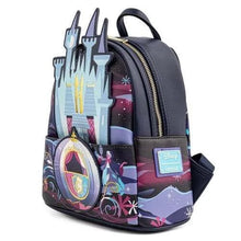 Load image into Gallery viewer, Disney Mini Backpack Wallet Set Cinderella Castle Series Loungefly
