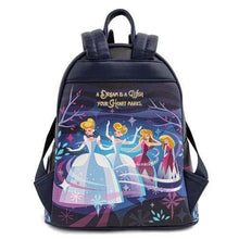 Load image into Gallery viewer, Disney Mini Backpack Wallet Set Cinderella Castle Series Loungefly
