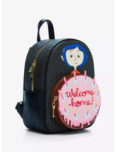 Load image into Gallery viewer, Coraline Mini Backpack Welcome Home Cake LAIKA Studios
