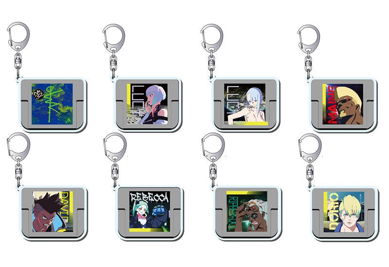 Cyberpunk Edgerunners Acrylic Keychain BD Chip Blind Box