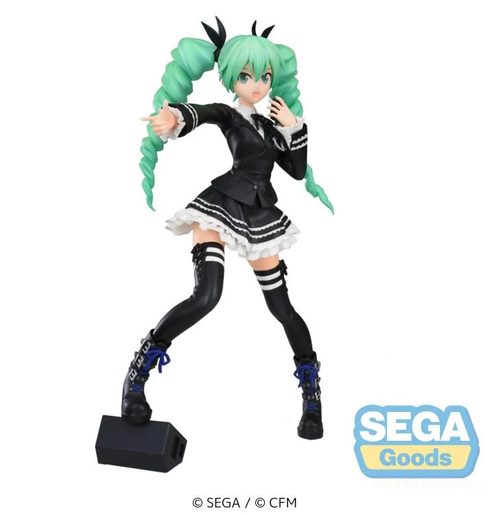 Piapro Figure Hatsune Miku Project DIVA Arcade Future Tone Dark Angel Ver. Super Premium SEGA [Damaged Packaging]