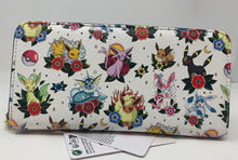 Load image into Gallery viewer, Pokemon Eeveeloutions Tattoo Zip Around Wallet Loungefly
