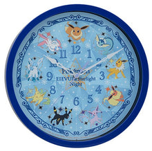 Load image into Gallery viewer, Pokemon Wall Clock EIEVUI &amp; Starlight Night Eevee and Evolutions SEGA
