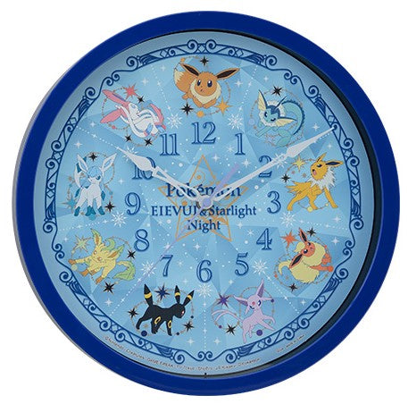 Gold outlets and Navy Pokémon Eevee Evolutions Starlight Night Wall Clock