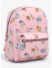 Load image into Gallery viewer, Pokemon Mini Backpack Eevee Evolutions Floral AOP Bioworld
