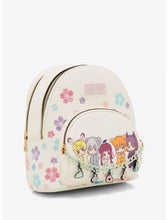 Load image into Gallery viewer, Fruits Basket Mini Backpack Floral Charms Chibi Characters Bioworld
