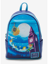 Load image into Gallery viewer, Disney Mini Backpack Peter Pan Nighttime Flight GITD Loungefly
