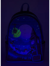 Load image into Gallery viewer, Disney Mini Backpack Peter Pan Nighttime Flight GITD Loungefly
