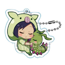 Load image into Gallery viewer, Digimon Adventure Zero Two Blind Box Acrylic Keychain Sleeping Kigurumi Gyao Colle Y-Line
