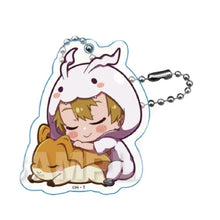 Load image into Gallery viewer, Digimon Adventure Zero Two Blind Box Acrylic Keychain Sleeping Kigurumi Gyao Colle Y-Line
