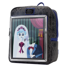 Load image into Gallery viewer, Disney Mini Backpack Haunted Mansion The Black Widow Bride Portrait Lenticular Loungefly
