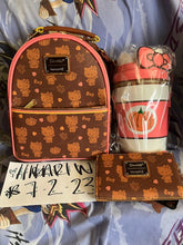 Load image into Gallery viewer, Sanrio Mini Backpack, Crossbody, &amp; Wallet Set Hello Kitty Pumpkin Spice Loungefly
