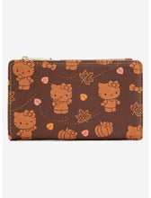 Load image into Gallery viewer, Sanrio Mini Backpack, Crossbody, &amp; Wallet Set Hello Kitty Pumpkin Spice Loungefly
