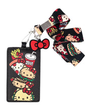 Load image into Gallery viewer, Sanrio Lanyard Pass Case Hello Kitty Snacks Loungefly
