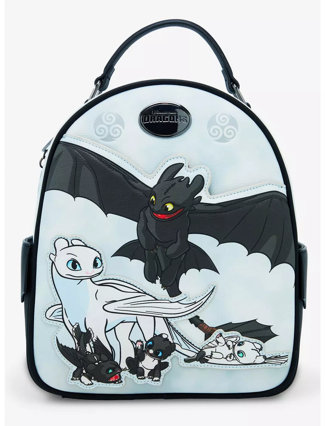 Dreamworks Mini Backpack How to Train your Dragon Toothless & Light Fury Family