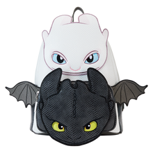 Load image into Gallery viewer, DreamWorks Mini Backpack How to Train Your Dragon Light Fury &amp; Toothless Cosplay Loungefly
