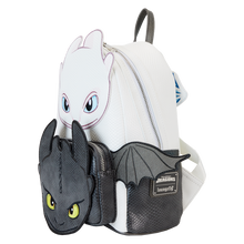 Load image into Gallery viewer, DreamWorks Mini Backpack How to Train Your Dragon Light Fury &amp; Toothless Cosplay Loungefly
