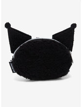 Load image into Gallery viewer, Sanrio Coin Pouch Fluffy Kuromi Loungefly
