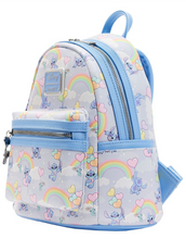 Load image into Gallery viewer, Disney Mini Backpack Lilo &amp; Stitch I Heart Stitch Rainbow Balloons Loungefly
