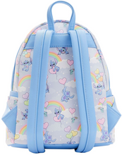 Load image into Gallery viewer, Disney Mini Backpack Lilo &amp; Stitch I Heart Stitch Rainbow Balloons Loungefly
