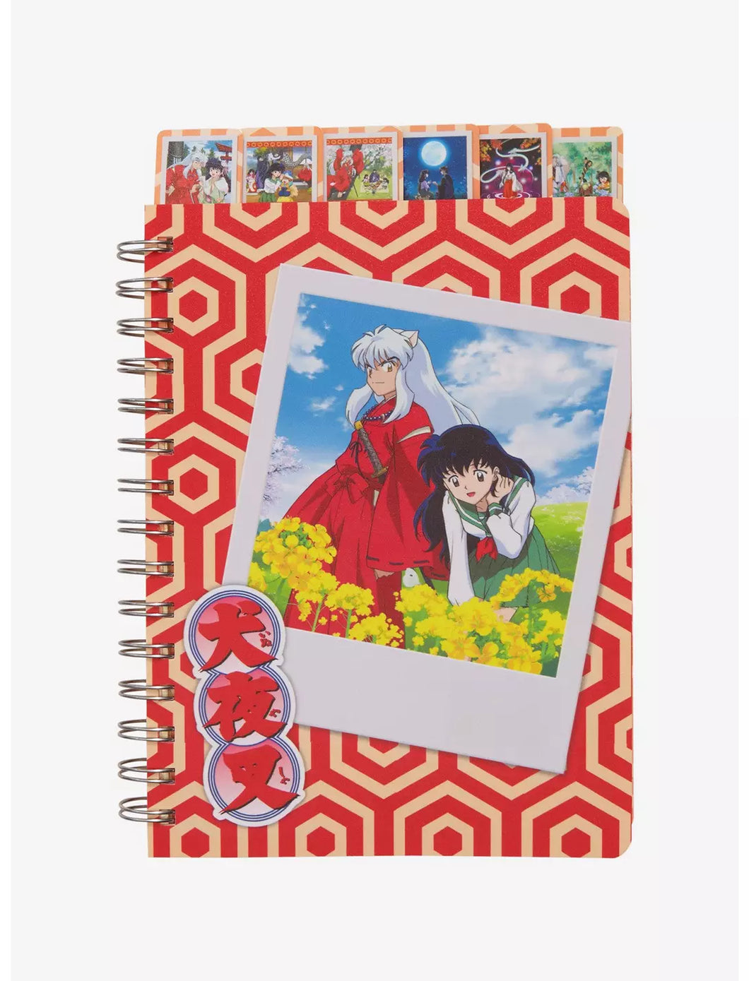 Inuyasha Notebook Inuyasha & Kagome Tabbed Journal Just Funky