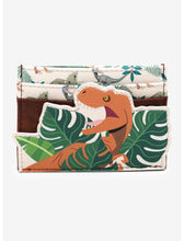 Load image into Gallery viewer, Jurassic World Mini Backpack and Cardholder Set Tropical Embroidered Bioworld

