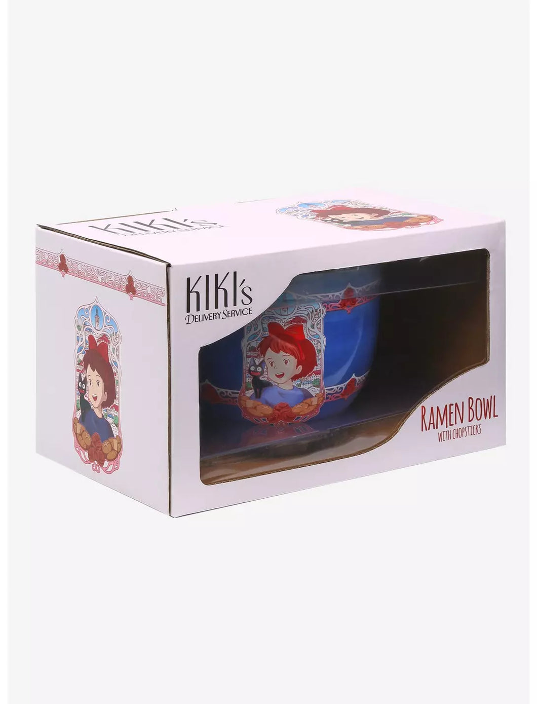 Studio Ghibli Ramen Bowl with Chopsticks Kiki's Delivery Service Kiki & Jiji Portrait Our Universe