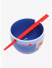 Load image into Gallery viewer, Studio Ghibli Ramen Bowl with Chopsticks Kiki&#39;s Delivery Service Kiki &amp; Jiji Portrait Our Universe
