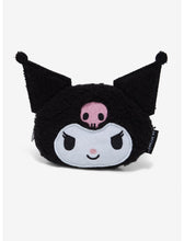 Load image into Gallery viewer, Sanrio Coin Pouch Fluffy Kuromi Loungefly
