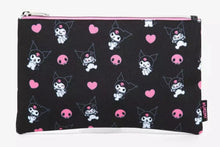 Load image into Gallery viewer, Sanrio Zipper Pouch Kuromi Poses AOP
