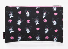 Load image into Gallery viewer, Sanrio Zipper Pouch Kuromi Poses AOP
