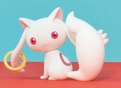 Puella Magi Madoka Magica: The Movie Rebellion Figure Kyubey (Ver. A) Fluffy Puffy Bandai