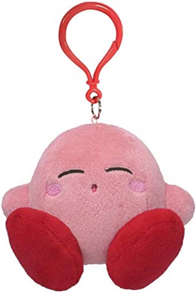 Kirby Plush Clip Kirby Sleeping Pose Little Buddy San-ei 3.5in