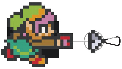 The Legend of Zelda: A Link to the Past Pass Case Link 8-Bit Hook Shot Ensky