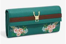 Load image into Gallery viewer, Marvel Wallet Loki Floral Embroidered Loungefly
