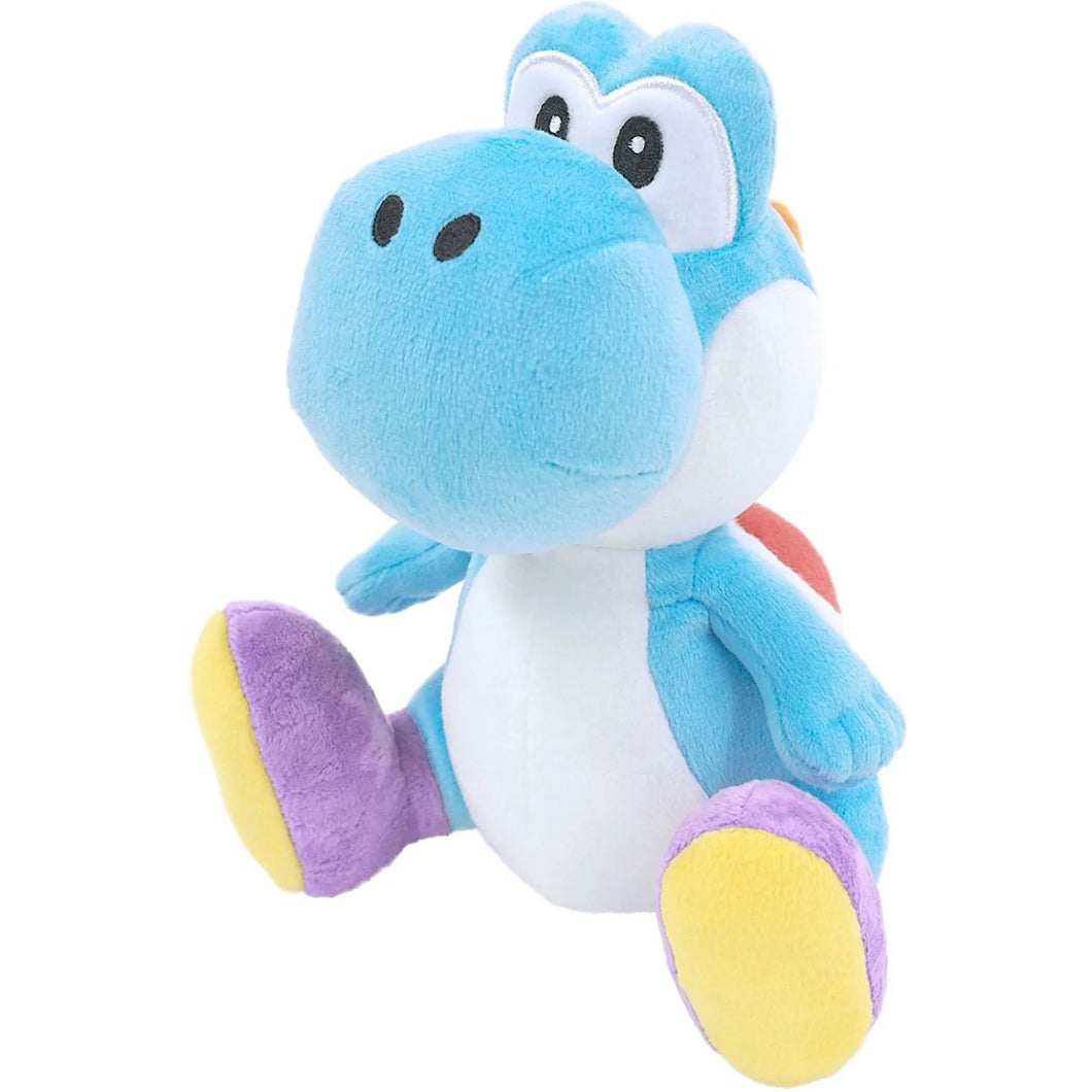 Super Mario Plush Light Blue Yoshi 8in All Star Collection Little Buddy