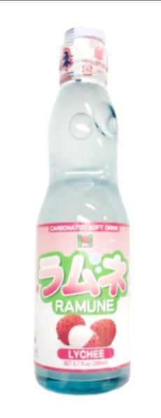 HANA Ramune Soda Lychee 6.7oz New Japan Food Corp.