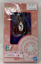 Load image into Gallery viewer, Cardcaptor Sakura Keychain Red Cape Costume Stained Glass Clow Card Ichiban Kuji E Prize Bandai
