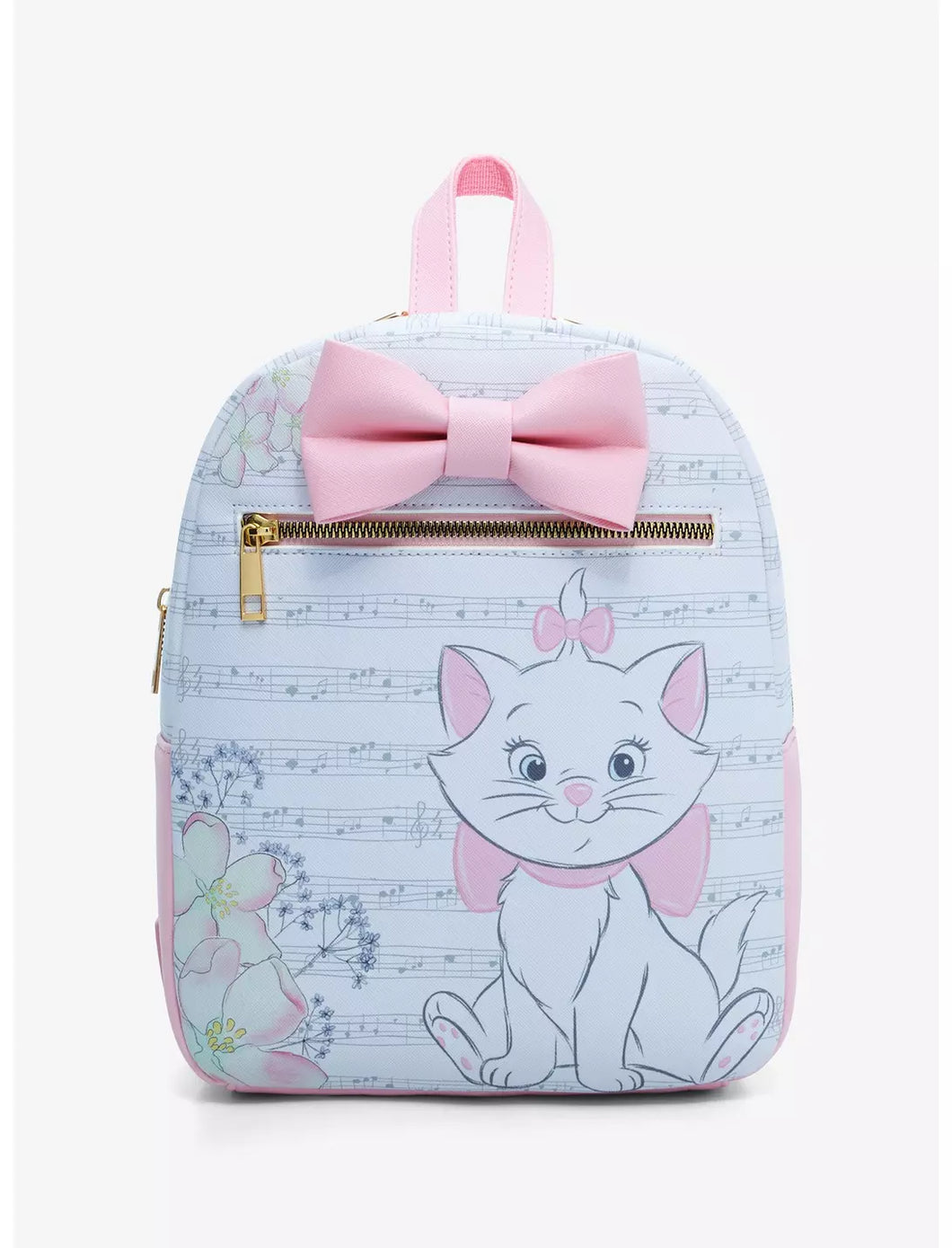 Disney Mini Backpack Marie from The Aristocats Musical Notes Bioworld