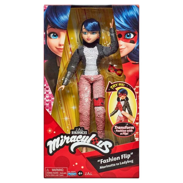 Miraculous Marinette to Ladybug Fashion Flip Zag Heroez