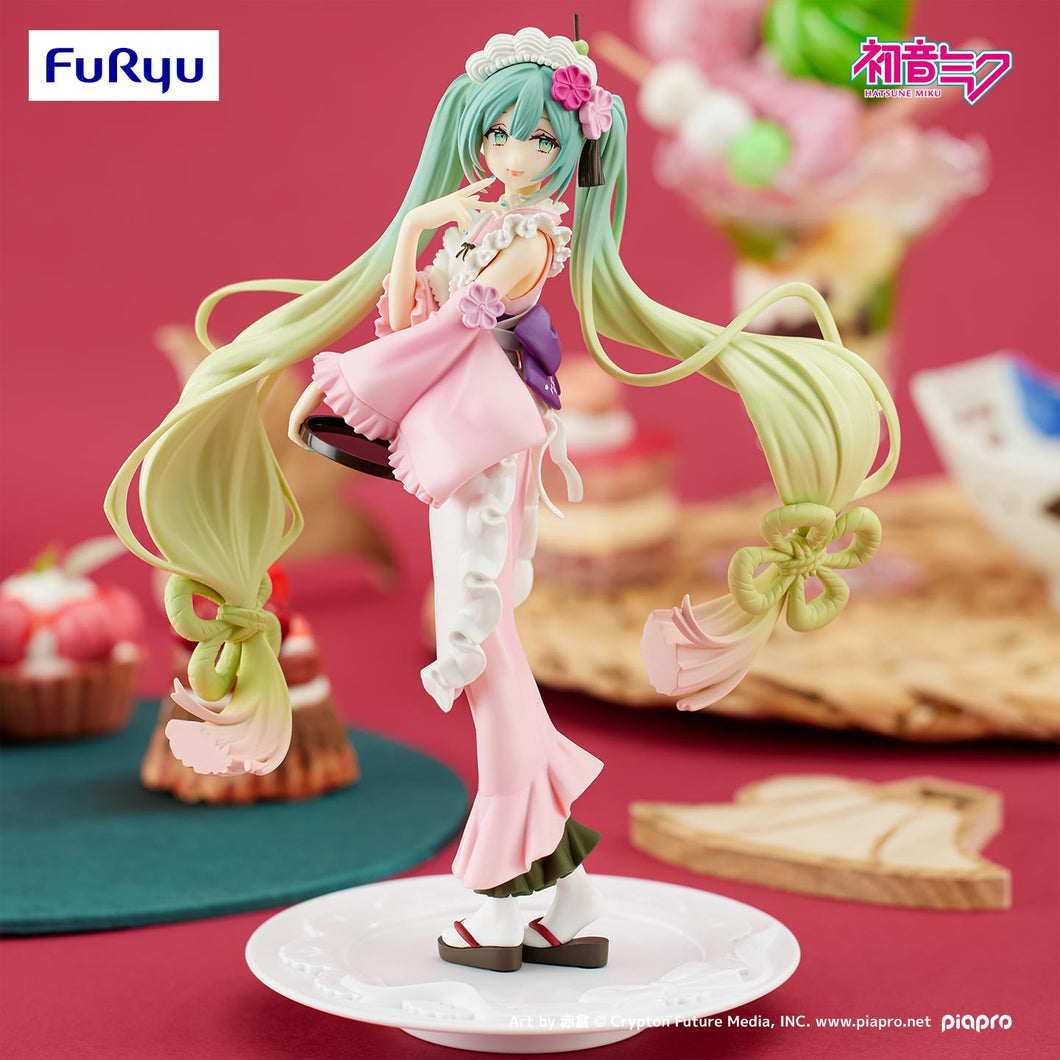 Piapro Figure Hatsune Miku Sweet Sweets Ichi Matcha Parfait Sakura Ver. Exceed Creative FuRyu