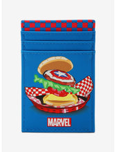 Load image into Gallery viewer, Marvel Cardholder Eat the Universe Captain America Burger Mad Engine
