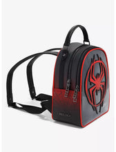 Load image into Gallery viewer, Marvel Mini Backpack Spider-Man Miles Morales Logo Pin Collector Ita Bag Her Universe
