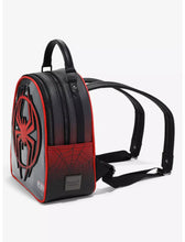 Load image into Gallery viewer, Marvel Mini Backpack Spider-Man Miles Morales Logo Pin Collector Ita Bag Her Universe
